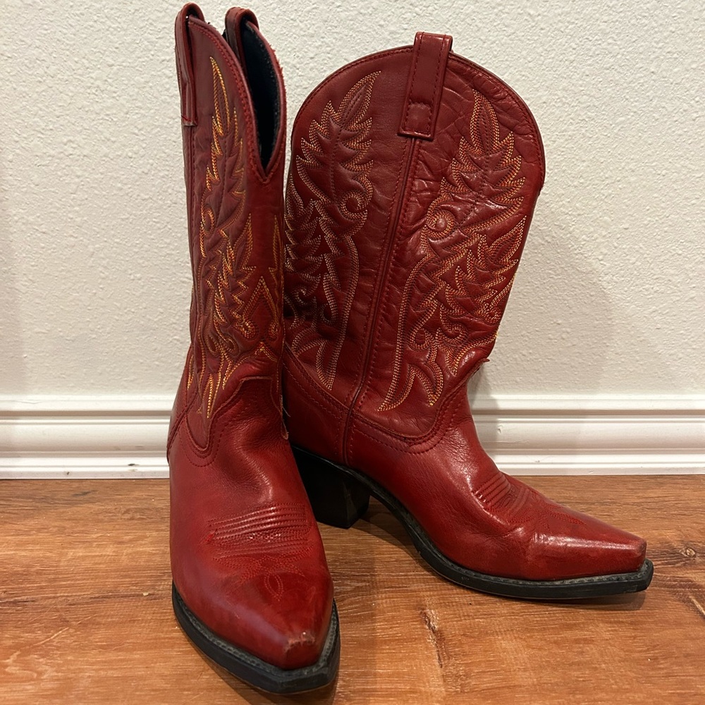 Red Cowboy Cowgirl Boots
